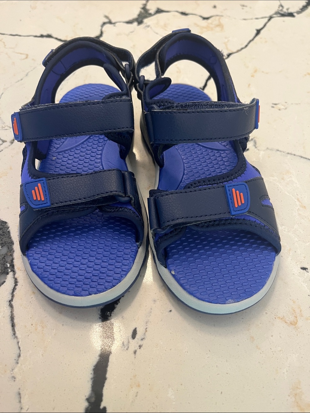 Kids Blue Adjustable Sport Sandals